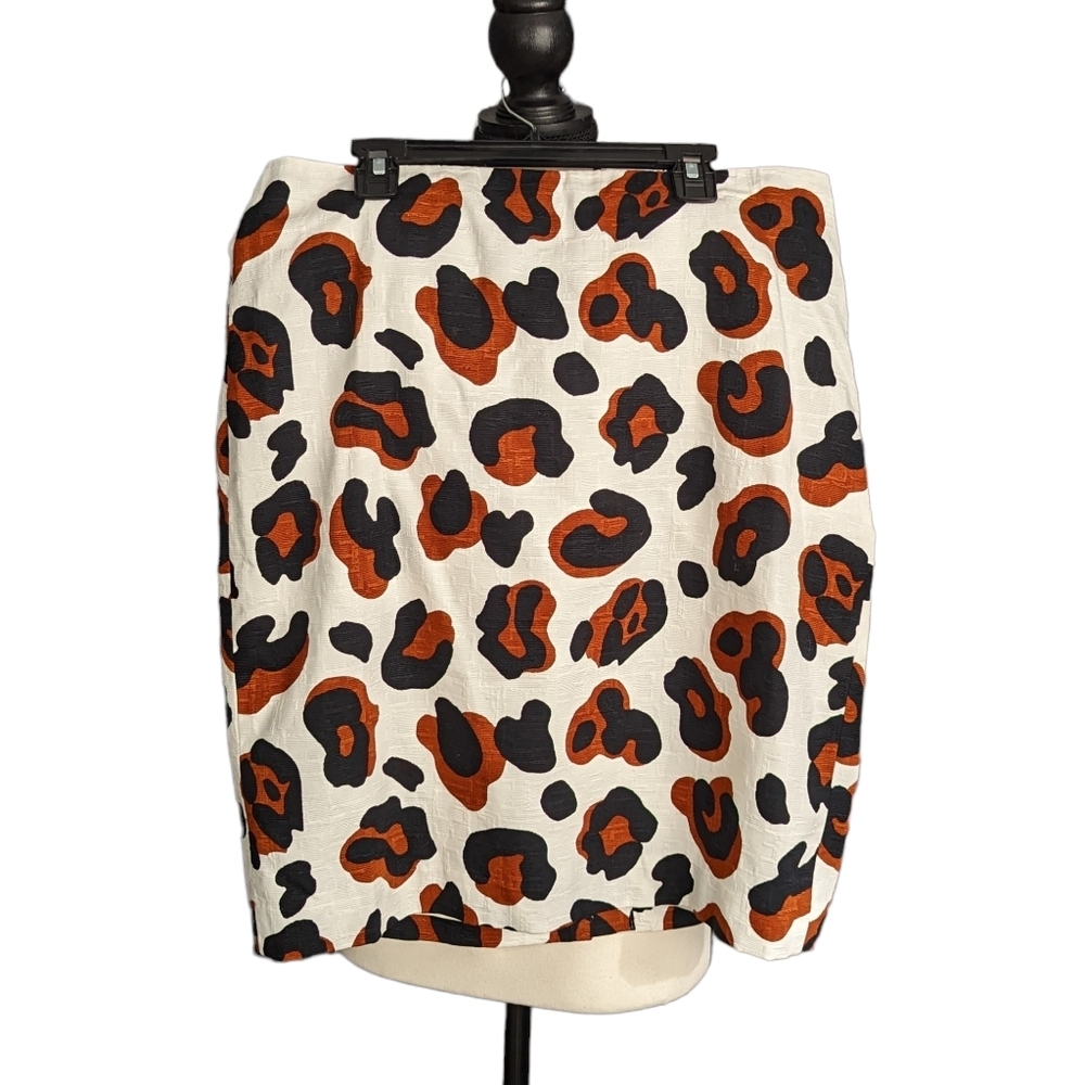 Woman's Talbots Cow Print Skirt Size 10P